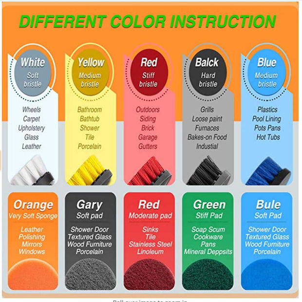 37-Piece Cleaning Brush Set