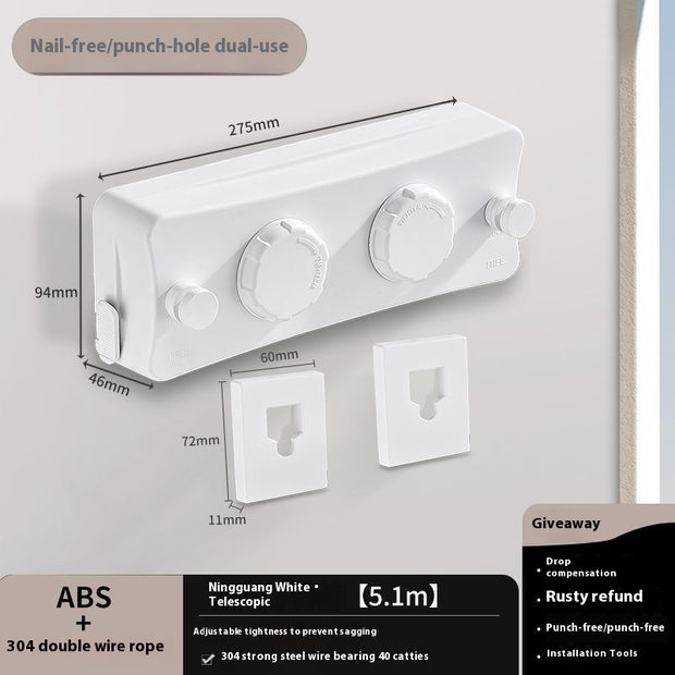 Retractable Invisible Clothesline