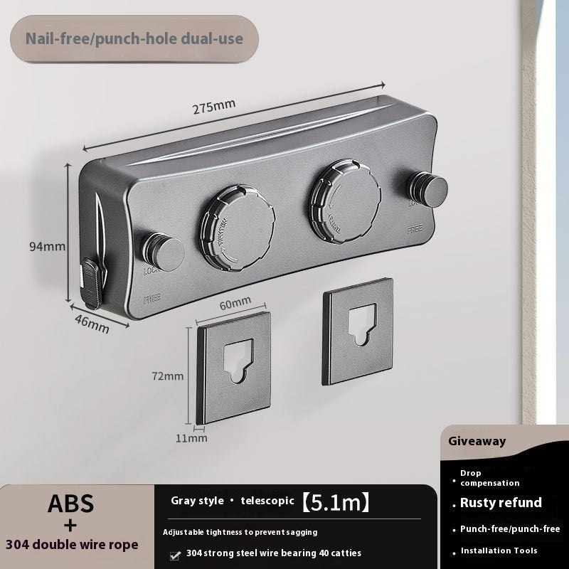 Retractable Invisible Clothesline