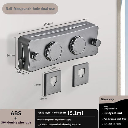 Retractable Invisible Clothesline