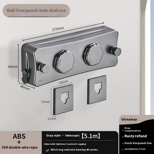 Retractable Invisible Clothesline