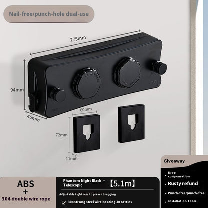 Retractable Invisible Clothesline